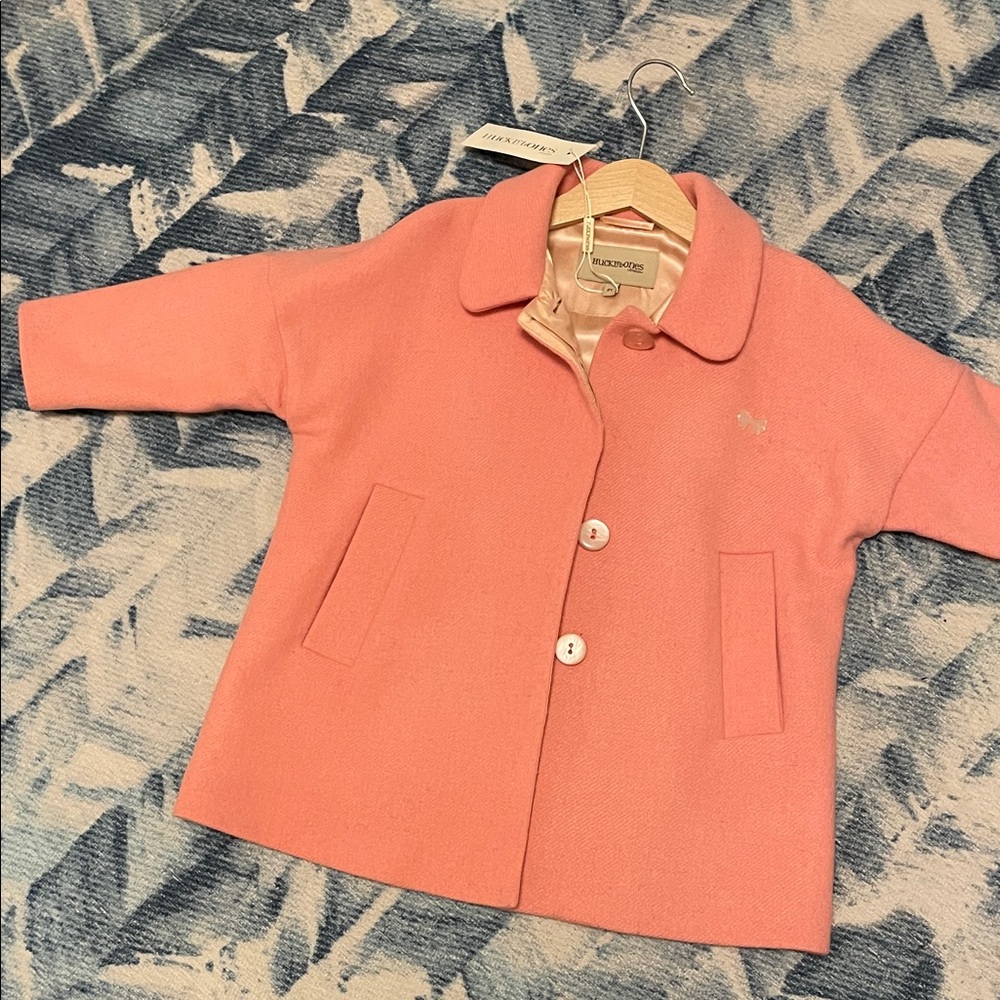 Wool formal girls peacoat